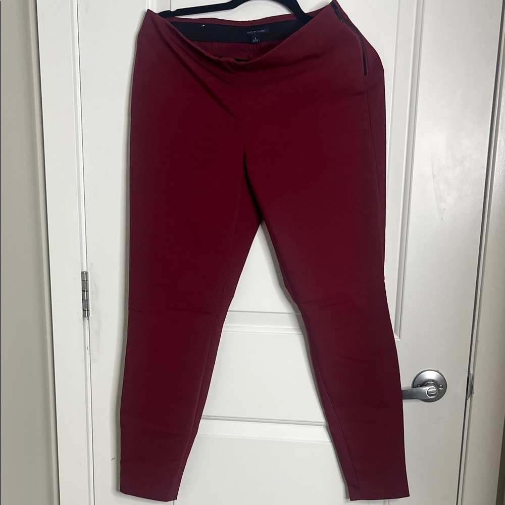 Tommy Hilfiger Burgundy High-Waisted Leggings
